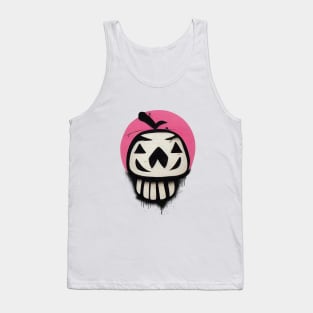 Street Art Style Halloween Graphics Tank Top